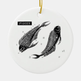 Vintage Pisces Julgransprydnad Keramik