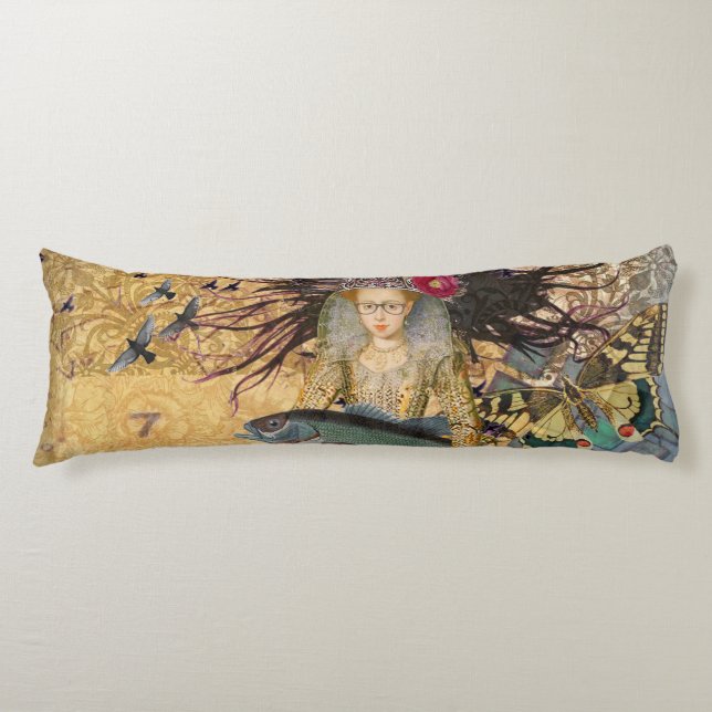 Vintage Pisces Woman gotiic Classic Kroppskudde (Framsidan)