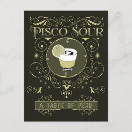 Vintage Pisco Sour Vykort