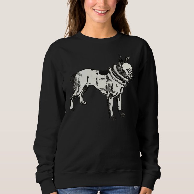 Vintage Pitbull Terrier T Shirt (Framsida)