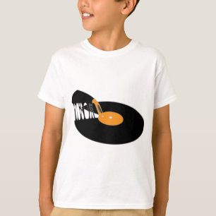 Vintage Pizza Vinyl Old school Vinyl Record Pizza T Shirt