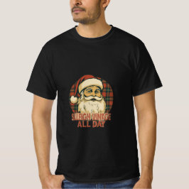 Vintage Plaid Santa Christmas T-Shirt
