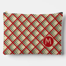Vintage Plaid Tartan Monogrammdesign
