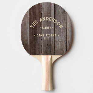 Vintage Planks Vintage Kust Familjenamn Pingisracket