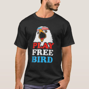 Vintage Play Free Bird Örn American Patriot T Shirt