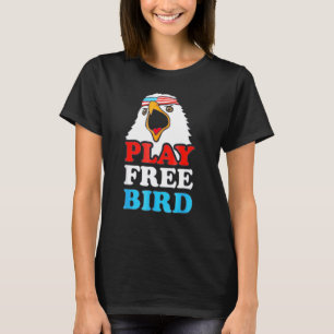 Vintage Play Free Bird Örn American Patriot T Shirt