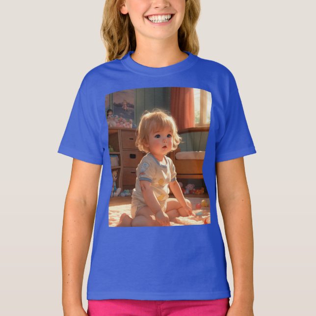 "Vintage Playtime: A Småbarn Dream" T Shirt (Framsida)