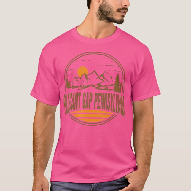 Vintage Pleasant Gap Pennsylvania Mountain Hiking T Shirt (Framsida)