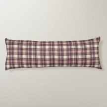 Vintage Plommon Lila & Kräm Rutig Plaid