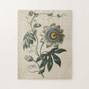 Vintage Plötslig Blommigt Pussel