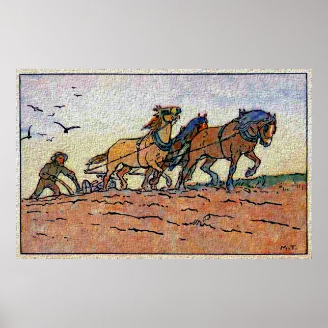 Vintage Plow Team Poster (Framsidan)