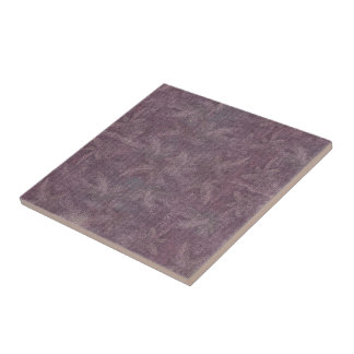 Vintage Plum Dragonfly Dance Kakelplatta