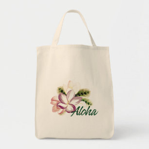 Vintage Plumeria Aloha Tygkasse