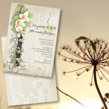 Vintage plumeria och visuellt beige anpassningsbar