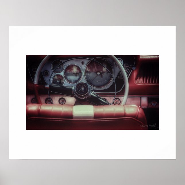 Vintage Plymouth Fury affischtryck Poster (Framsidan)