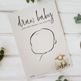 Vintage Plyschdjur Baby Shower Rita Baby Lek Flygblad