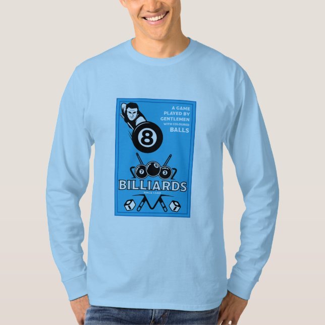 Vintage Pocket Billards T Shirt (Framsida)