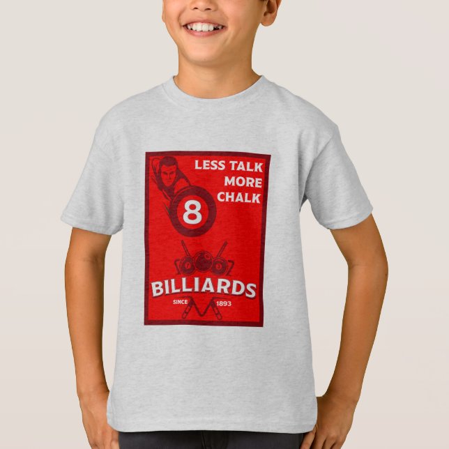 Vintage Pocket Billards T Shirt (Framsida)