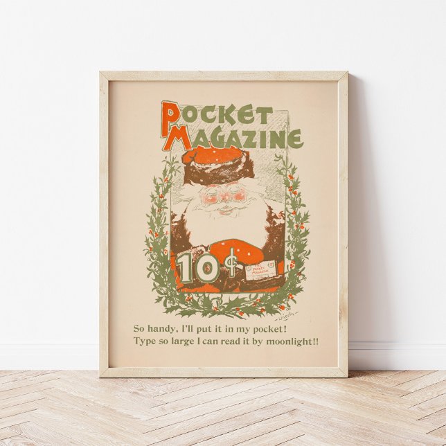 Vintage Pocket Magazine jul Poster (Skapare uppladdad)