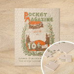 Vintage Pocket Magazine jul Pussel<br><div class="desc">Pocket-magasinet, så jag lägger den i fickan! Text så stor att jag kan läsa den med månljus (1895) | 1895 års Pocket Magazine-täcke av A.W.B. Lincoln fångar ett klassiskt, årligt jultema med Jultomten i sitt hjärta, elegant utformat av grenar och bär. Tomtens glädjeuttryck och det traditionella kostym-trimmade päls väcker en...</div>