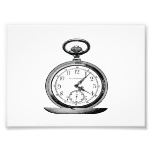 Vintage Pocket Watch Coola Fab Fototryck