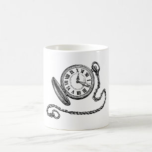 Vintage Pocket Watch Kaffemugg