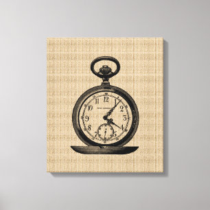 Vintage Pocket Watch på Canvas
