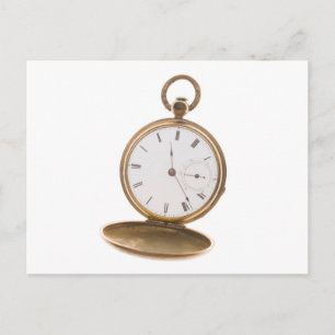 Vintage Pocket Watch Vykort