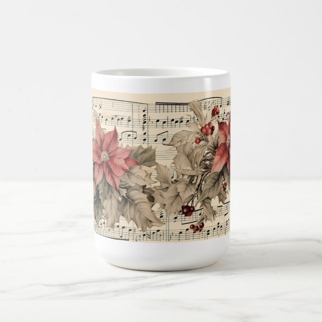 Vintage Poinsettia  Kaffemugg (Center)