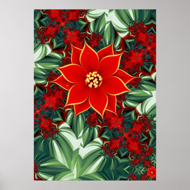 Vintage Poinsettia Poster (Framsidan)