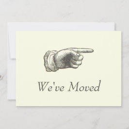 Vintage Point Hand Flytta-meddelande Kort