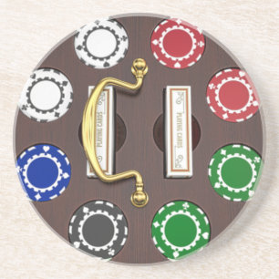 Vintage Poker Chip Carousel Underlägg
