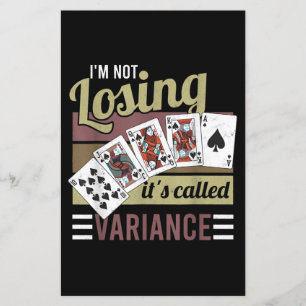 Vintage Poker Jag förlorar Det heter Varians