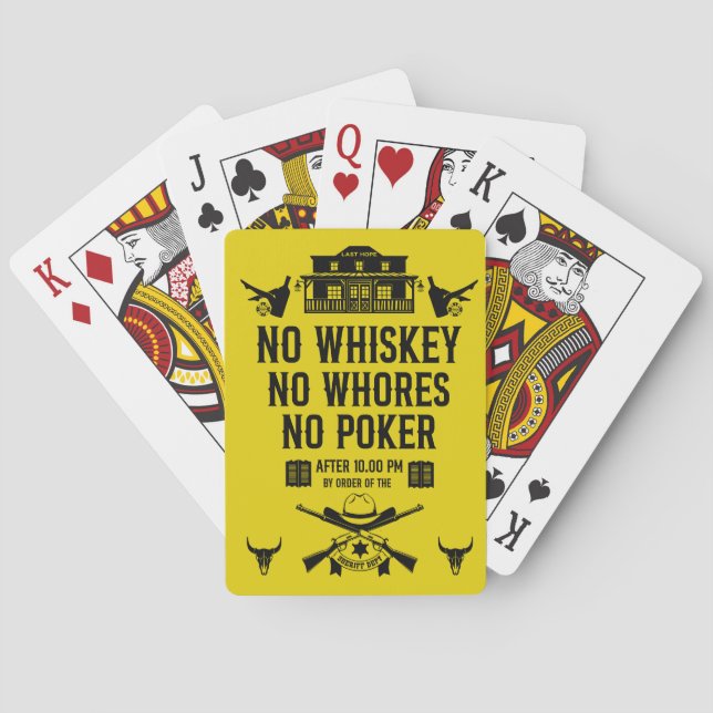 Vintage Poker Player Casinokort (Baksidan)