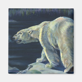 Vintage Polar Bear, arktiska marina levande djur Magnet