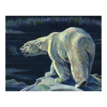 Vintage Polar Bear, arktiska marina levande djur