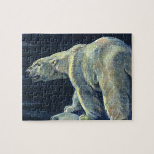 Vintage Polar Bear, arktiska marina levande djur Pussel