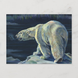 Vintage Polar Bear, arktiska marina levande djur Vykort