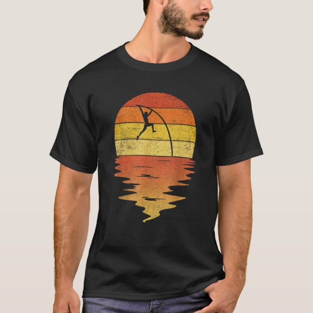 Vintage Pole vau T Shirt (Framsida)