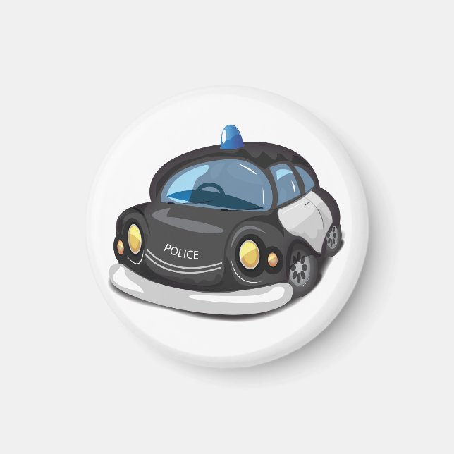 Vintage polisbil magnet (Framsidan)