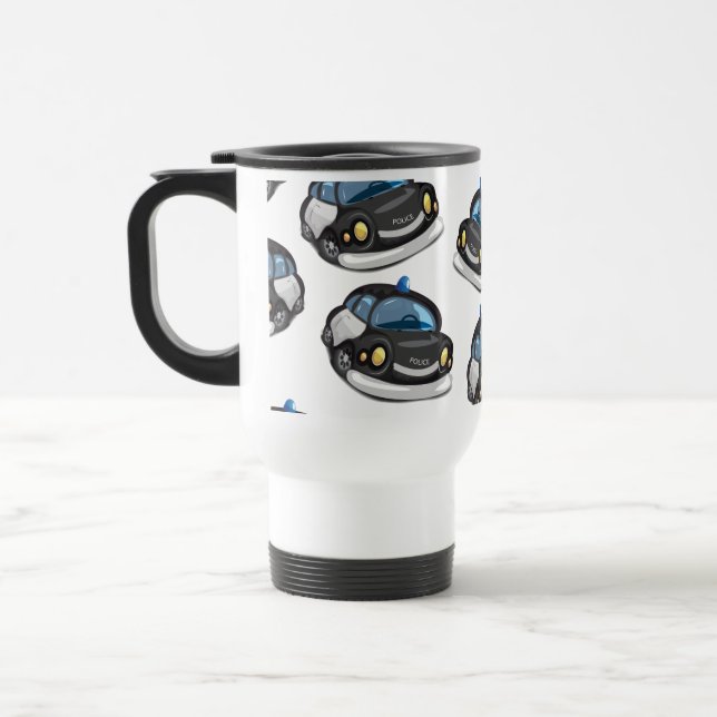 Vintage polisbil resemugg (Vänster)
