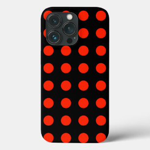 Vintage Polka dots Black Red Färg Retro Classical