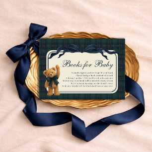 Vintage Polo Teddy Bear-böcker för babypojke Tilläggskort