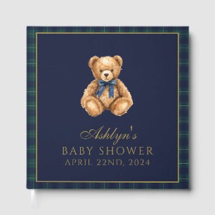 Vintage Polo Teddybjörn Baby Shower Gästbok