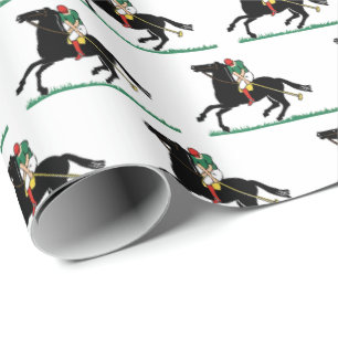 Vintage Polospelare på ponny Presentpapper