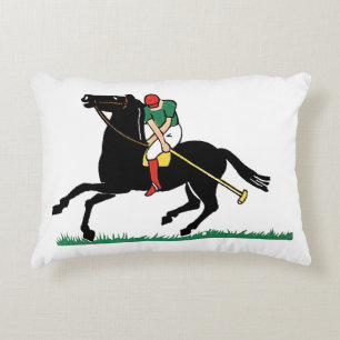 Vintage Polospelare på ponny Prydnadskudde