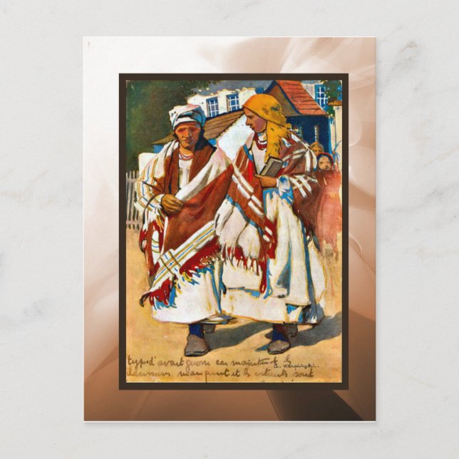 Vintage Polska flickor Vykort (Framsida)