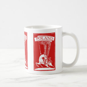 Vintage polska Winged Hussar Kaffemugg