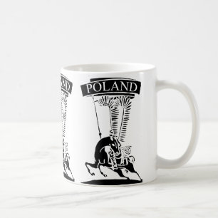 Vintage polska Winged Hussar Kaffemugg