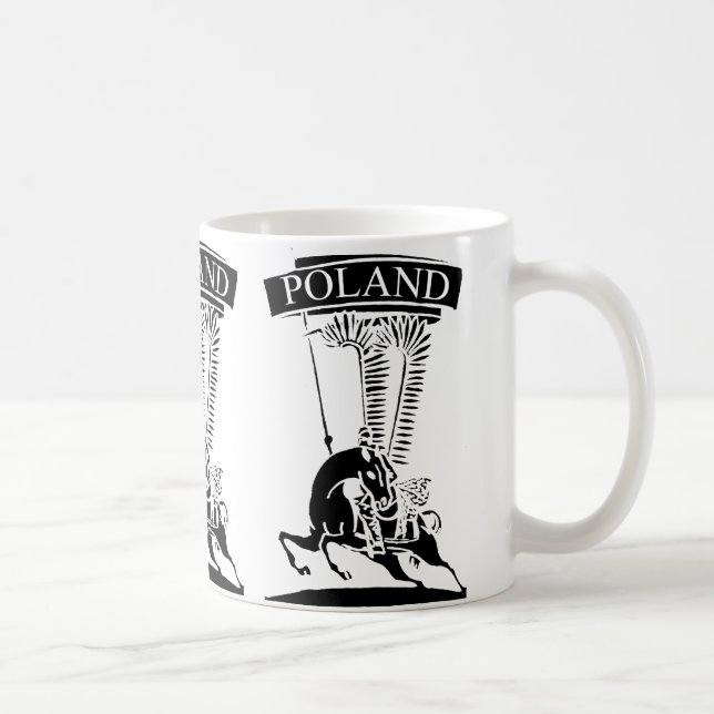 Vintage polska Winged Hussar Kaffemugg (Höger)